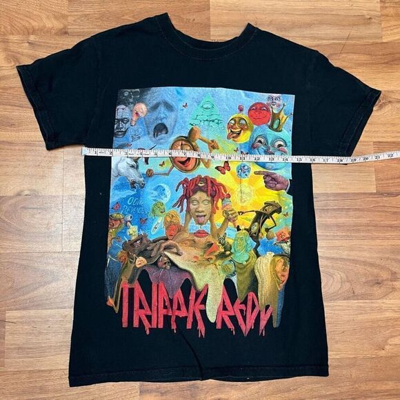 Trippie Redd Mens Black Crew Neck Lifes a Trip Album Short Sleeve T-Shirt Small - Picture 4 of 7